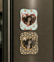 2’li Magnet Fotoğraf Çerçevesi Seti – Kiraz & Papatya - Görsel 2