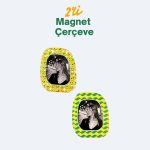 2’li Magnet Fotoğraf Çerçevesi Seti – Smile & Dalga